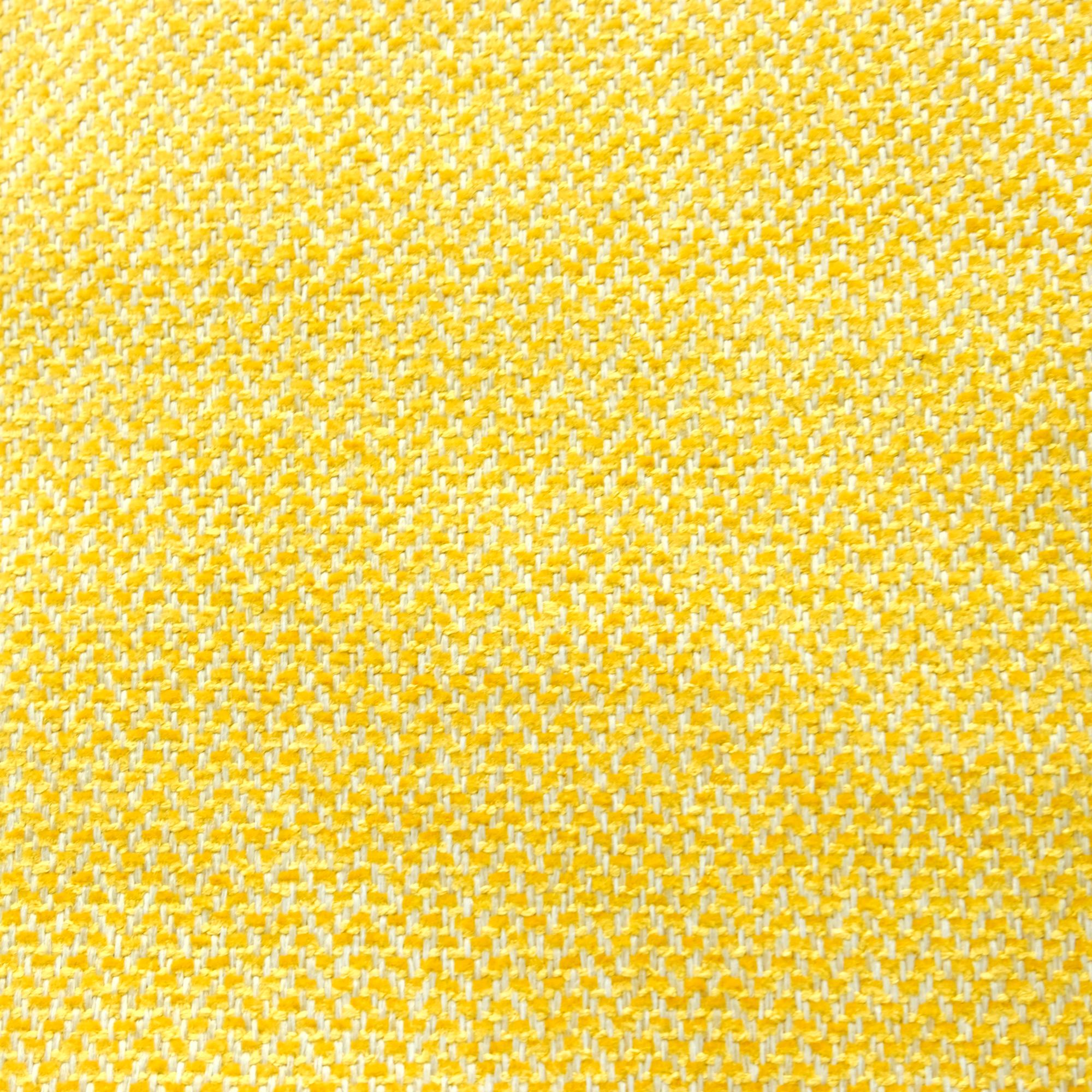 Zena fabric in color Mustard showcasing fabric zigzag chevron chenille upholstery fabric.
