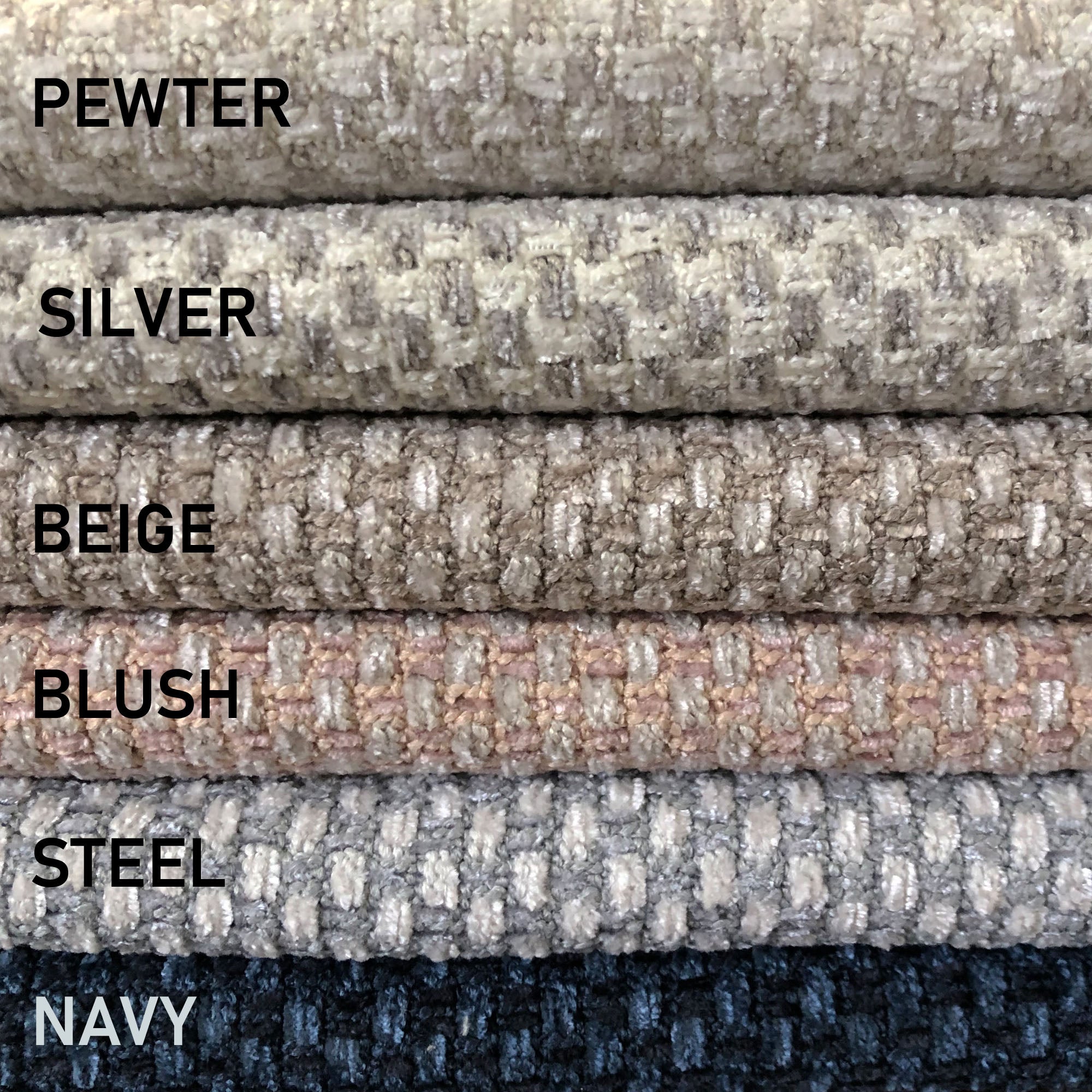 Dayla Fabric | Two Tone Woven Chenille Fabric | Upholstery Fabric